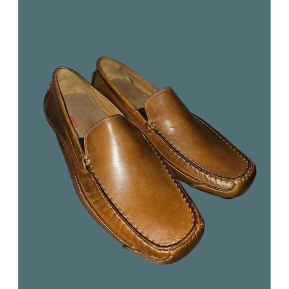 Rockport Cruise Venetian Leather  Slip On Loafers Men Size 9.5 Made in Brazil - Picture 5 of 11